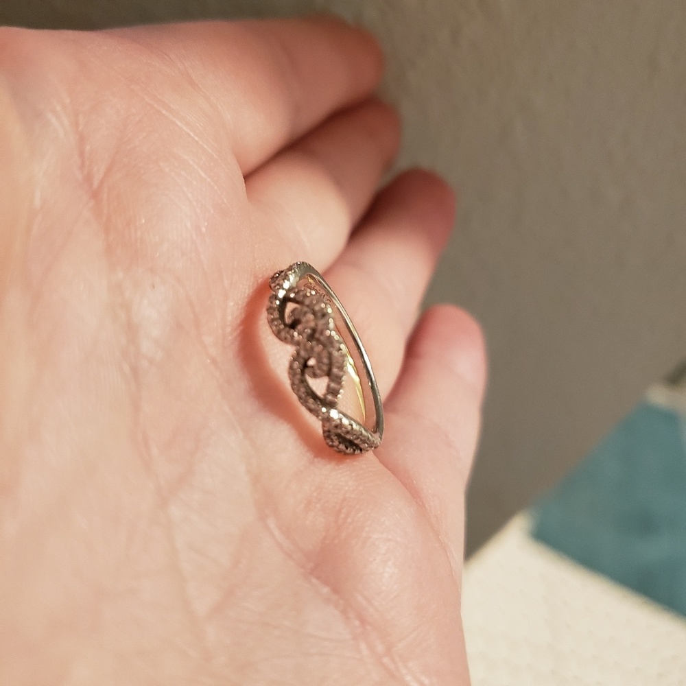 Gabriel & co white gold ring with diamonds